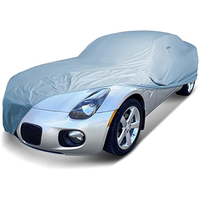 rayihni Custom Car Cover for 2006-2009 Pontiac Solstice, Waterproof All-Weather Rain Snow UV Sun Protector Full Exterior Weatherproof Indoor Outdoor Car Cover with Strap - Image 2