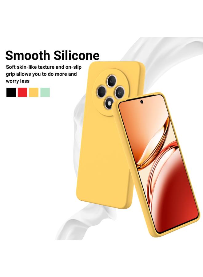 S-TOP Case For OPPO Reno12 F 5G Pure Color Liquid Silicone Shockproof Phone Case - Image 3