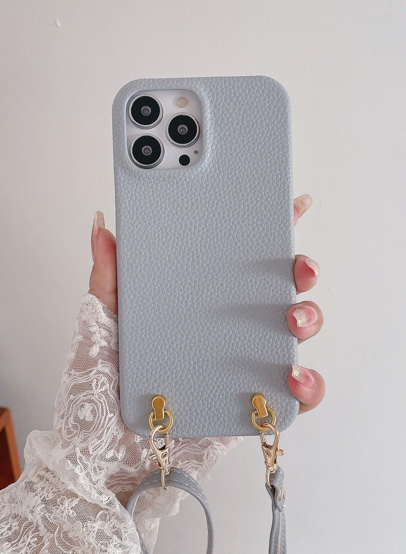 Suteni Back Cover Lychee Leather Phone Case for iPhone