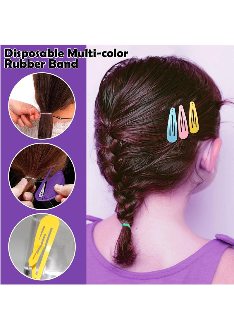 general 32 Colors Small Hair Rubber Bands with 16 Hair Styling Tools, 2000 Pcs Elastic Girl Baby Hair Ties Mini Hair Bands with Hair Elastic Cutter Hair Accessories Xmas Stuff for Girls Baby Toddlers Kids - Image 4