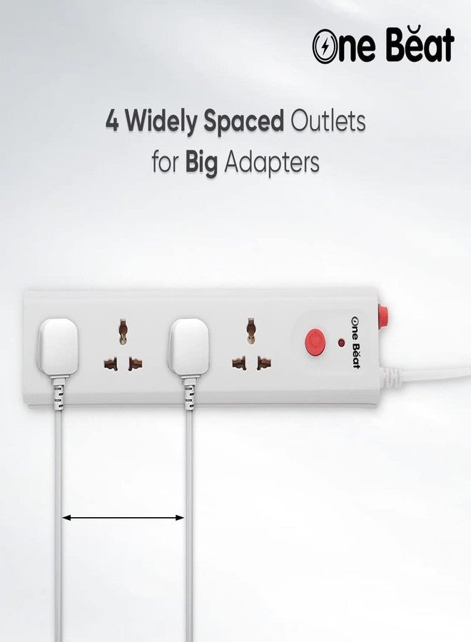 One Beat Extension Board with Power Load 10 AMP, 4 Meter Power Cable, Fuse Protection (4 Socket) - Image 4