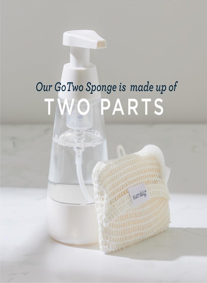 اسمبلي مجموعة Esembly GoTwo Sudser - ليفة تنظيف الأطباق والمطبخ، قاعدة سيليكون متينة مع أغطية شبكية قطنية قابلة للتحلل - Image 2