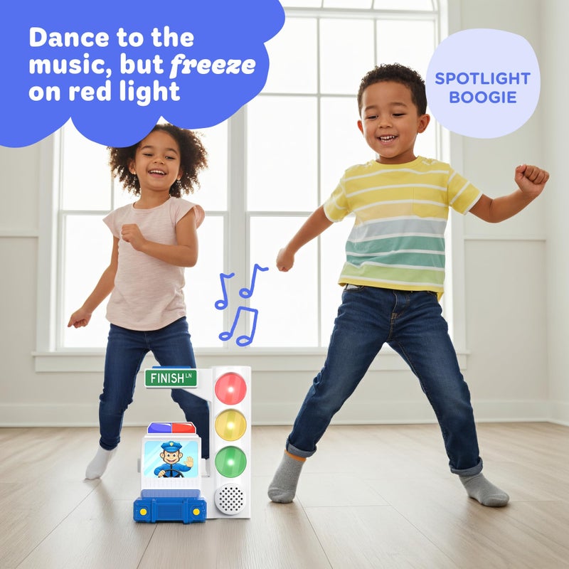 Move2Play، لعبة الضوء الأحمر الضوء الأخضر مع استشعار الحركة | ألعاب عائلية وحفلات عيد الميلاد | هدية للأطفال، رياض الأطفال، والأطفال الصغار من عمر 2، 3، 4، 5، 6، 7+ سنوات | سفر، داخلي، خارجي - Image 4