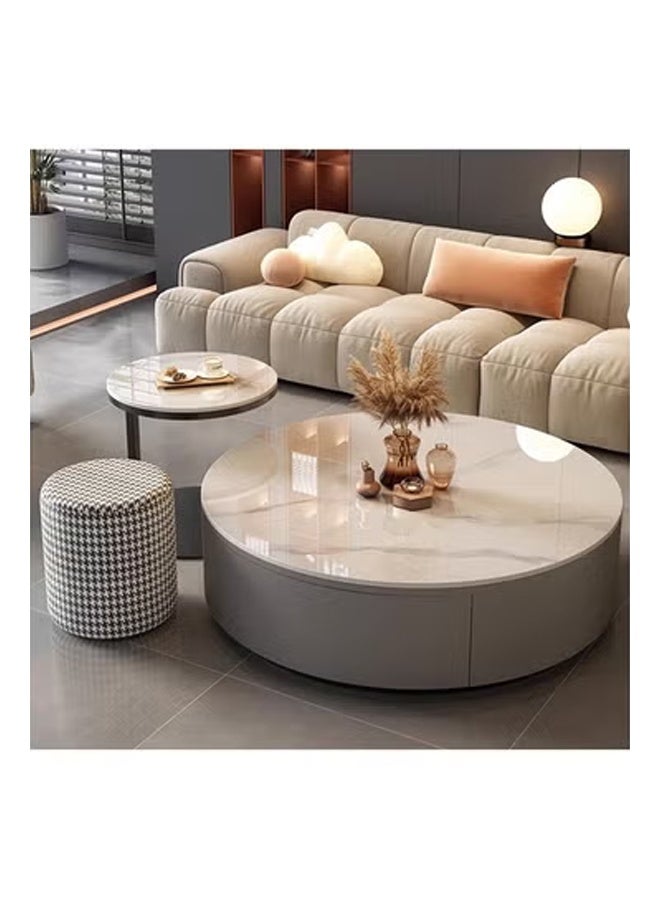 keke Coffee Table  Combination Light Luxury Small Apartment For Office and Home 80cm - Image 1