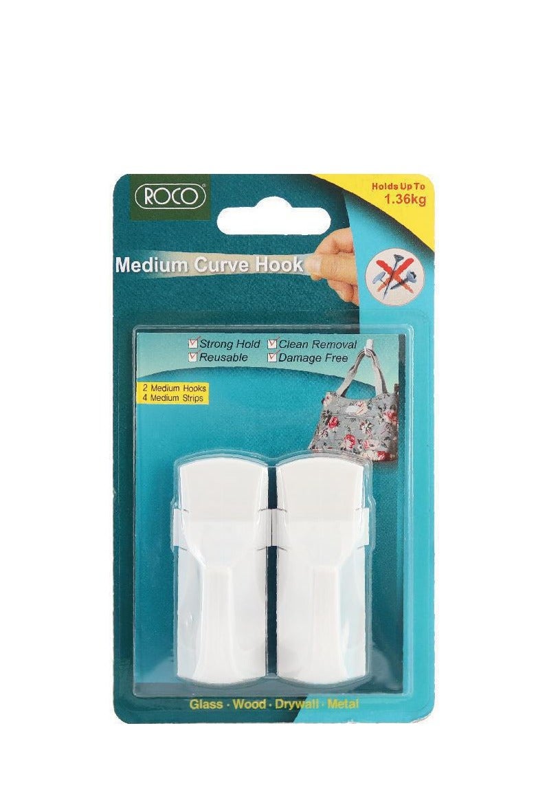 ROCO medium Curve Hook White