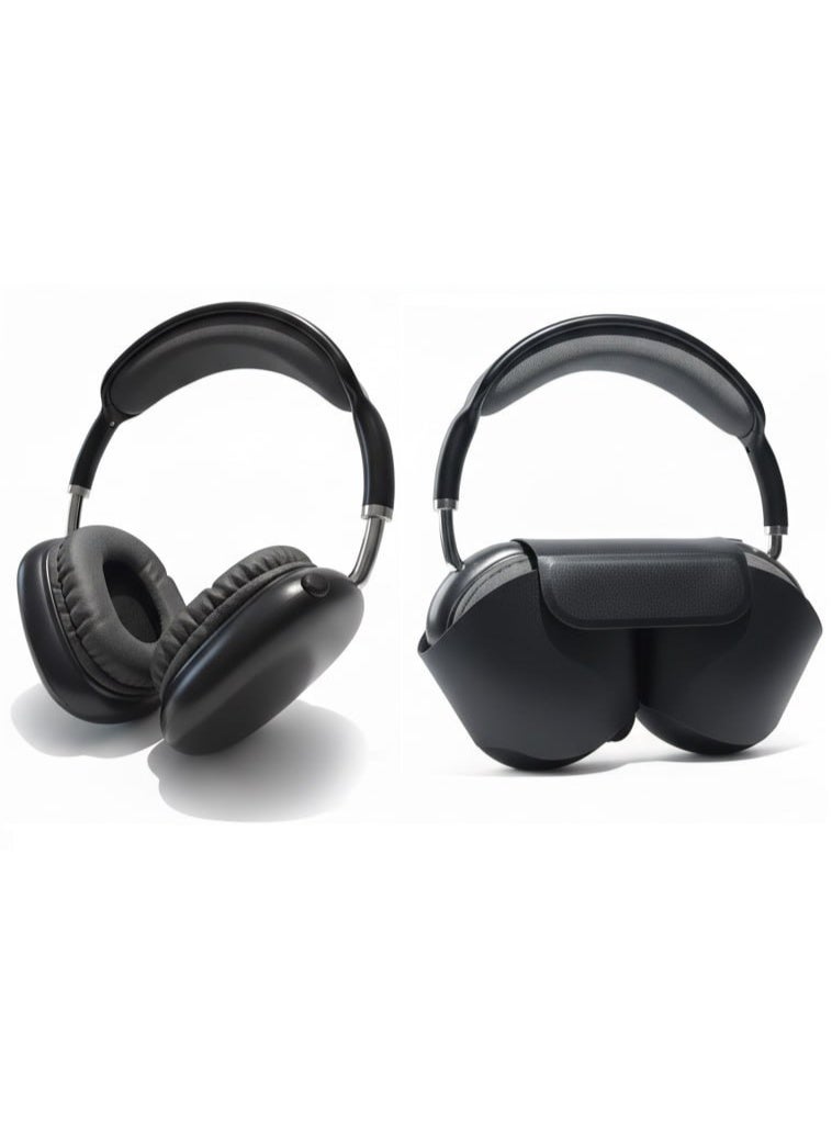 new generation of p9 Wireless Bluetooth Headphone - Over Ear Stereo Music Headset with Memory Card Support, Gaming Headphones with Built-in Microphone for Laptop, Mobile Phone, PC - Black - Image 1