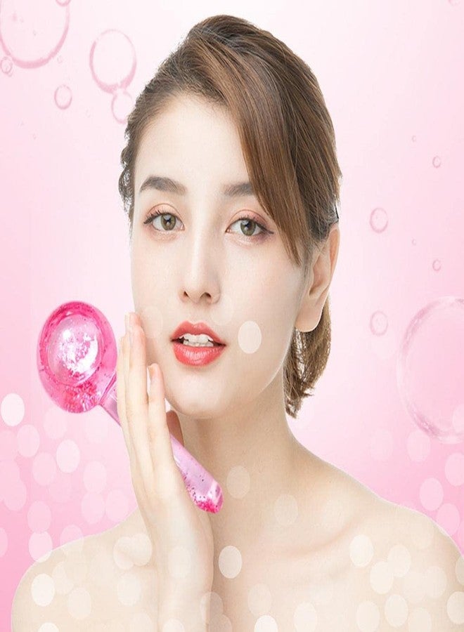 Weptix (Pink) Facial Ice Globe, Smart Cool Face Roller Ball, Facial Massage Tools for for Neck Eye Circle Reduce Puffiness Anti Ageing Wriknles Soothing Firming Skin 2Pcs (PINK) - Image 2