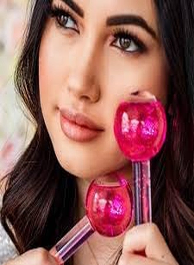 Weptix (Pink) Facial Ice Globe, Smart Cool Face Roller Ball, Facial Massage Tools for for Neck Eye Circle Reduce Puffiness Anti Ageing Wriknles Soothing Firming Skin 2Pcs (PINK) - Image 3