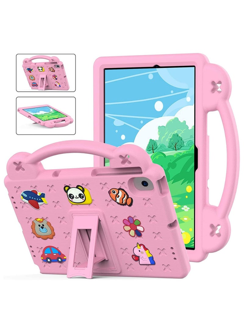Kids Case Compatible with Samsung Galaxy Tab A8 10.5 Inch 2021 (SM-X200/X205/X207), Heavy Duty EVA Foam Shockproof Cover Kids Proof Case with Stand (Pink) - Image 1