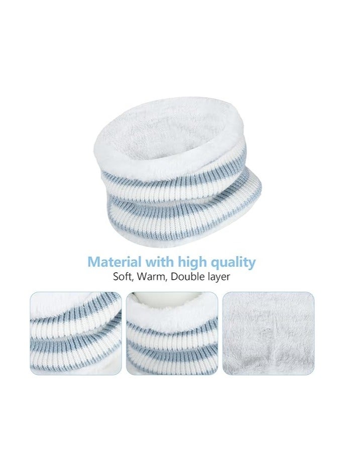 عام مجموعة أطفال من 4 قطع: قبعة بينية الشتاء، وشاح، وقفازات - ملحقات دافئة ورقيقة للأولاد والبنات في عمر 2-8 سنوات - معدات شتوية للأطفال الصغار - Image 4