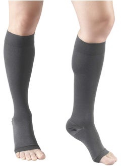 Truform Truform 20-30 mmHg Compression Stocking for Men and Women, Knee High Length, Open Toe  - Image 5