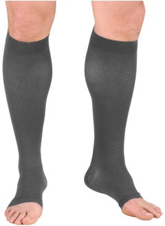 Truform Truform 20-30 mmHg Compression Stocking for Men and Women, Knee High Length, Open Toe  - Image 1