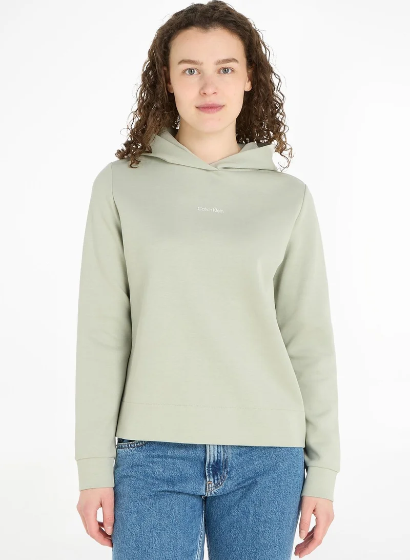 CALVIN KLEIN Logo Knitted Hoodie