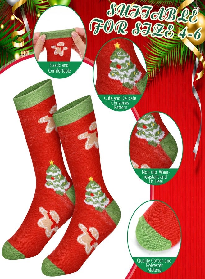 Liitrsh 20 Pairs Christmas Kids Socks Bulk Xtmas Funny Novelty Socks Stripe Cute Snowman Elk Santa Children Christmas Socks for Girl Boy Gifts - Image 3