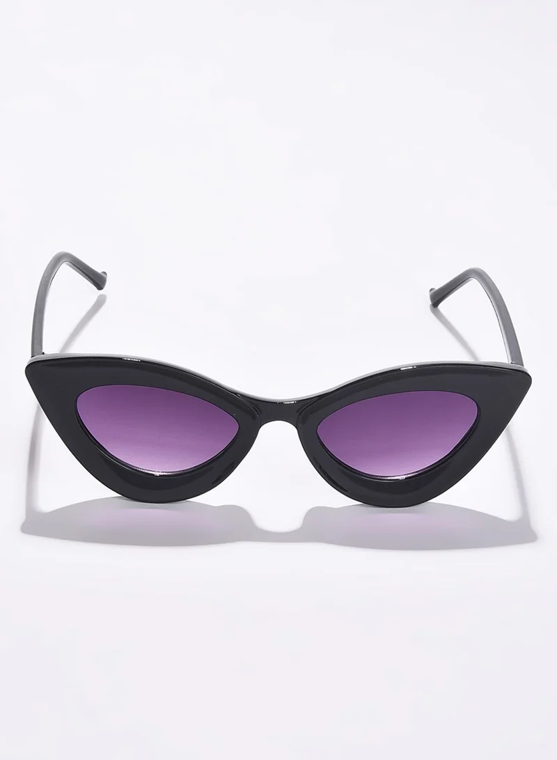 Haute Sauce  Purple Lens Black Cateye Sunglasses for Women | Best Price UAE