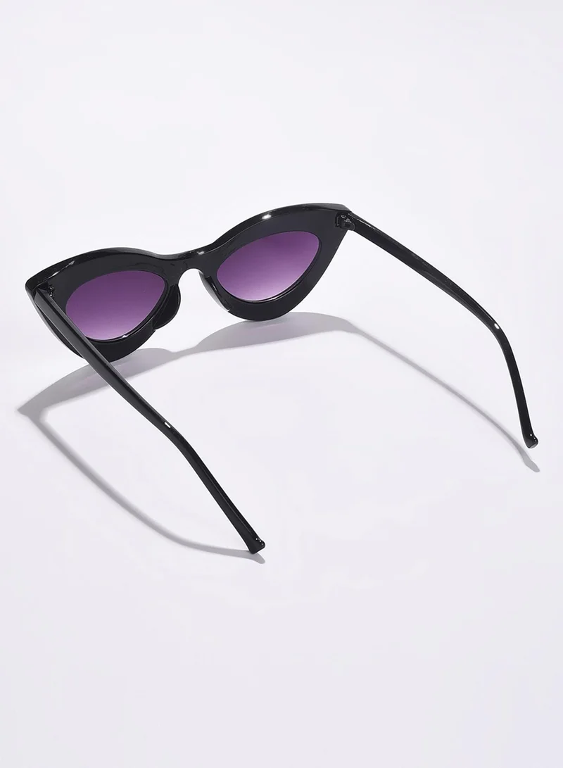 Haute Sauce  Purple Lens Black Cateye Sunglasses for Women | Best Price UAE