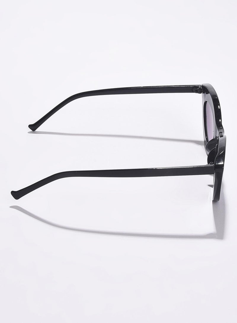 Haute Sauce Purple Lens Black Cateye Sunglasses - Image 5