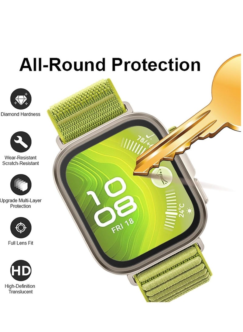 3 Pieces Protective Film for Huawei Watch Fit 4 Pro,  Full Coverage  Material Protective Film  Anti-Scratch Black - Image 3