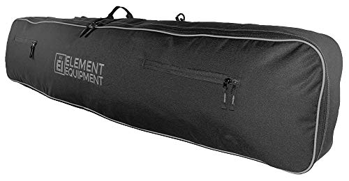 حقيبة تزلج من Element Equipment مع حزام كتف و جيوب للأدوات 148 أسود رمادي