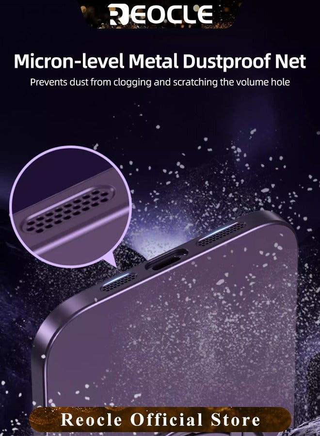 ريوكل حافظة مغناطيسية لهاتف iPhone 14 13 Pro Max متوافقة مع حامل حلقي غير مرئي من Magsafe مع عدسة كاميرا حماية كاملة وغطاء هاتف مضاد للصدمات لهاتف iPhone 14 13 Pro Max - Image 3