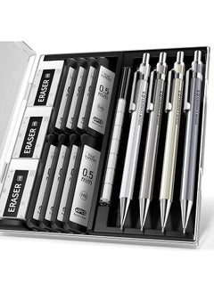 0.5Mm Mechanical Pencil Set With Case 4Pcs Metal Mechanical Pencils 8 Tubes Hb #2 Lead Refills 3Pcs 4B Erasers And 9Pcs Eraser Refills Lead Mechanical Pencils For Writing And Drawing - pzsku/ZCE985D5BD07DAB4E5E45Z/45/_/1740916286/3d8d605a-28fe-4014-83ca-fd96c65bd3a4