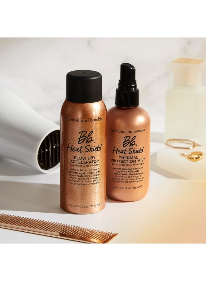 بامبل آند بامبل. بخاخ هيت شيلد لتسريع تجفيف الشعر | مضاد للتجعد، يحمي من الحرارة، يقلل وقت التجفيف، آمن على لون الشعر | مجعد، مموج، مستقيم، 113 مل - Image 3