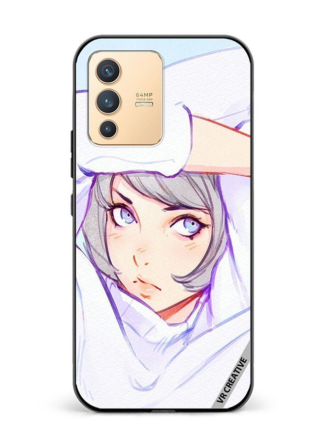 VR CREATIVE Protective Case Cover For Vivo V23 5G Girl Hands Pose Design Multicolour - Image 1