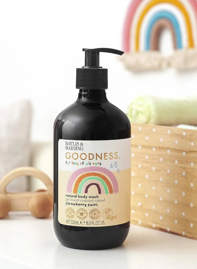 Baylis & Harding Baylis and Harding Goodness Kids Strawberry Swirl Natural Body Wash 500ml