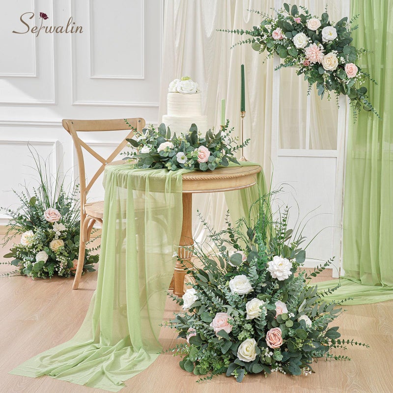 Serwalin 130 Pcs 8 Kinds Mixed Eucalyptus Stems Bulk,Artificial Greenery Silver Dollar Eucalyptus Leaves Picks for Centerpieces Vase DIY Bouquet Arrangement Home Decor - Image 4