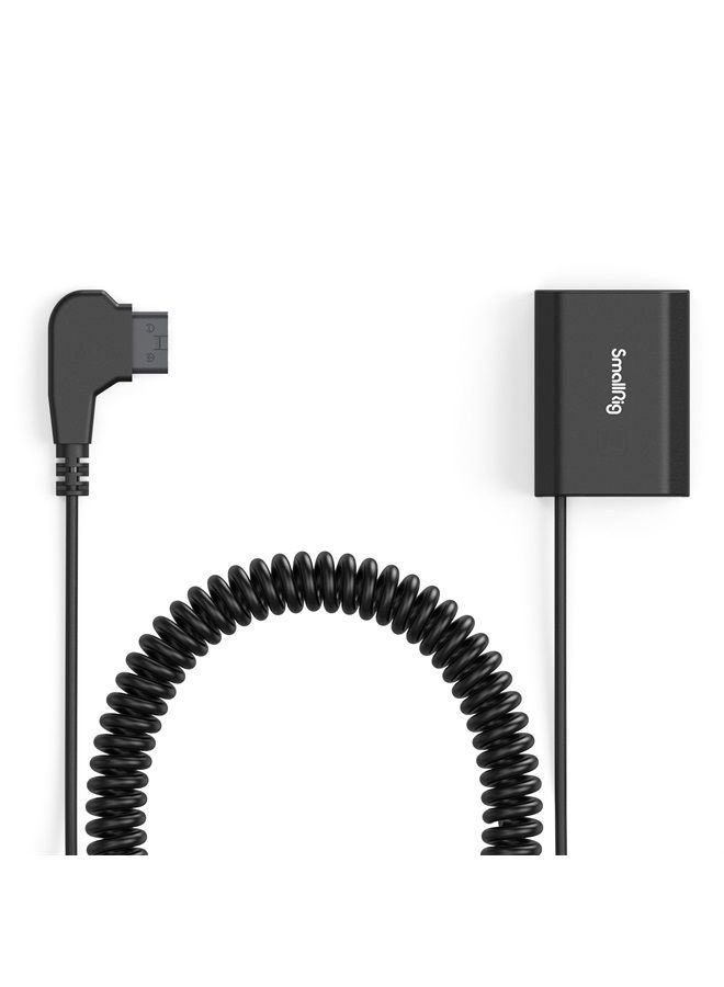 SmallRig D-Tap to NP-FZ100 Dummy Battery, NP-FZ100 Coiled Power Cable for Sony A7R V, A7 IV, A7S III, A7R IV, A7R III, A7 III, A7C, A6600, A6700, FX3, FX30, ZV-E1, A1, A9, A9II Cameras - 4253 - Image 1