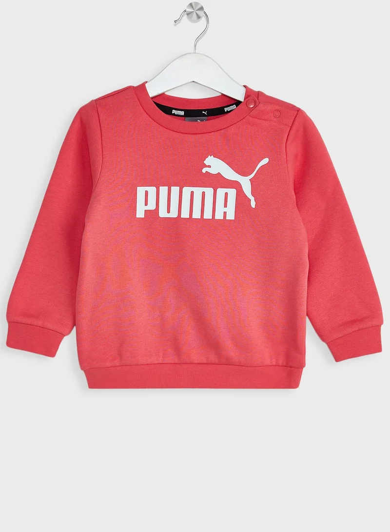 PUMA Infants Essential Minicats Crew Joggers Fl