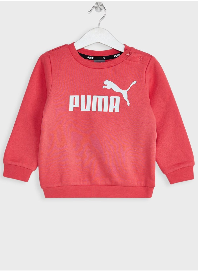 Infants Essential Minicats Crew Joggers Fl