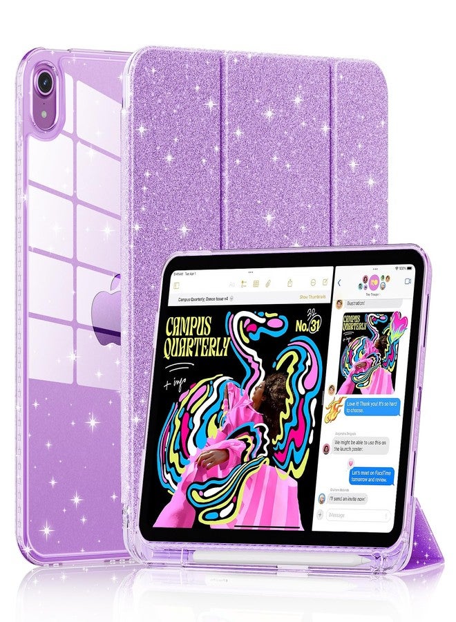Lainergie Case for iPad 10th Generation with Pencil Holder (Purple) - Image 1