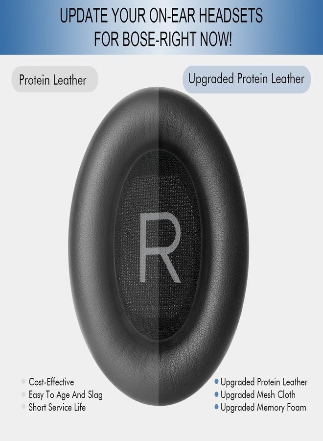 GEVO Replacement Ear Pads for Bose QC45, Ear Cushions for Bose QuietComfort 45 (QC45) & Quiet Comfort SE (QC SE) Headphones, Earpads with Softer Leather Noise Isolation Foam (Black) - Image 5