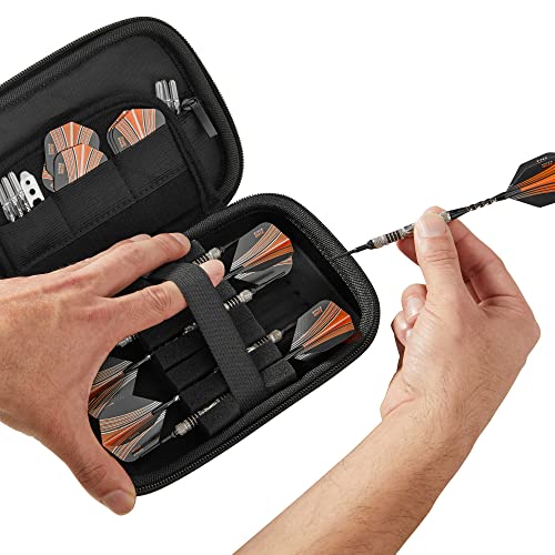 Casemaster Sentinel 6 Dart Case, Holds Extra Accessories, Tips, Shafts and Flights, Compatible with Steel and Soft Tip Darts, Impact & Water Resistant Tactech Shell, Black Zipper - Image 5