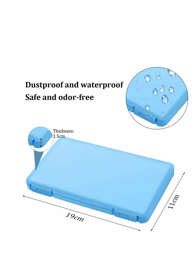 6Pcs Plastic Storage Case Organizer Reusable Keeper Folder for Face Cover Portable Boxes with Lids Pollution Prevention Clip Box - Image 4