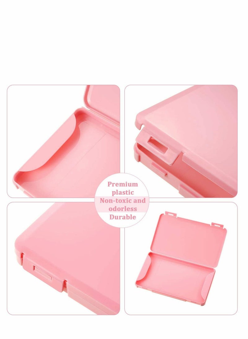 6Pcs Plastic Storage Case Organizer Reusable Keeper Folder for Face Cover Portable Boxes with Lids Pollution Prevention Clip Box - Image 3