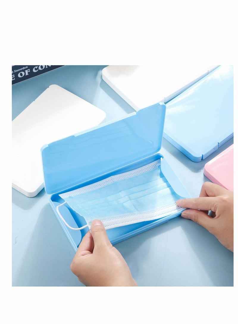 6Pcs Plastic Storage Case Organizer Reusable Keeper Folder for Face Cover Portable Boxes with Lids Pollution Prevention Clip Box - Image 2