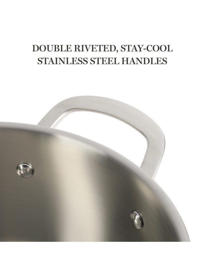 Martha stewart Martha Stewart Castelle 5-Quart 18/8 Stainless Steel Induction Safe Dutch Oven Casserole Pot With lid  - Image 4
