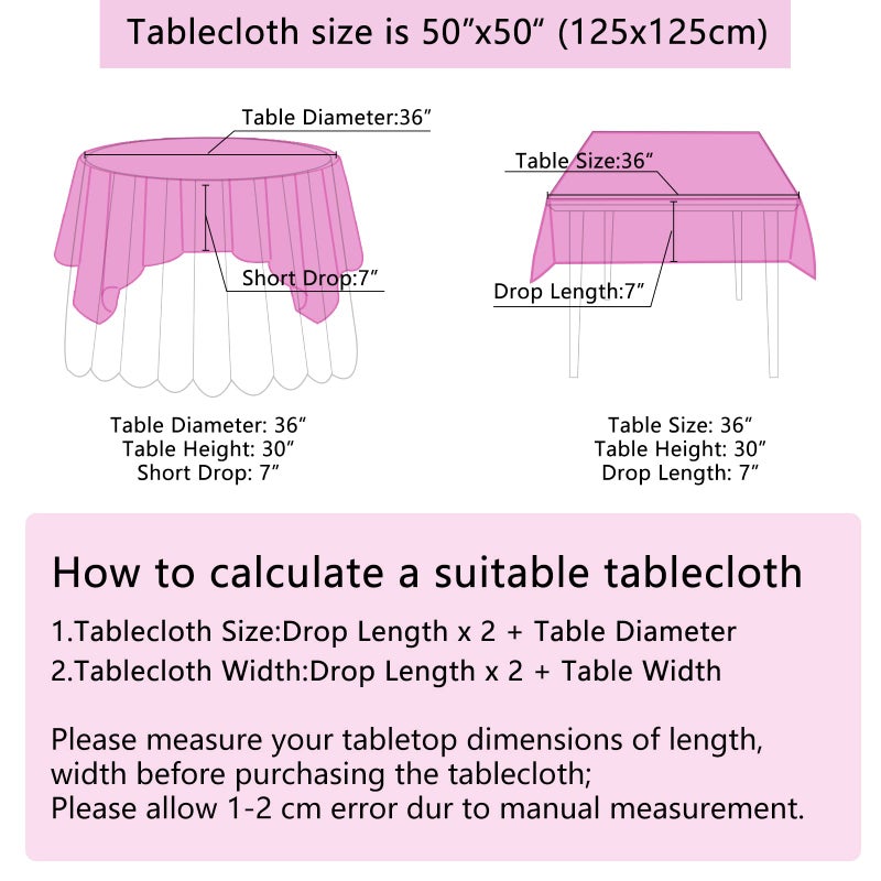 بي.كول B-Cool Fuchsia tablecloth 50x50 بوصة مربعة ترتر tablecloth حلوى الترتر باينات بريق المائدة المائدة الزفاف ترتر tablecloth - Image 5