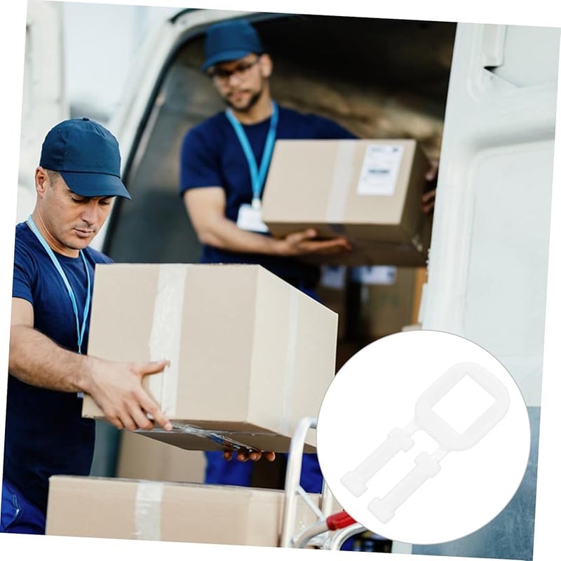 PartyKindom 100 Packing Buckles Corrugated Box Handles Replacement Easy Carrying - Image 5