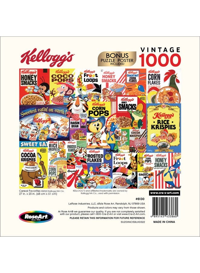 RoseArt - Kellogg'S - Cereal Favorites - 1000 Piece Jigsaw Puzzles For Adults - Image 4
