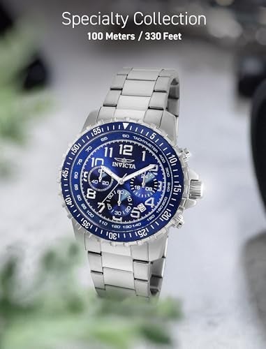 Invicta Men's Specialty Quartz Watch with Stainless Steel Band, Silver (Model: 6621) - Image 5