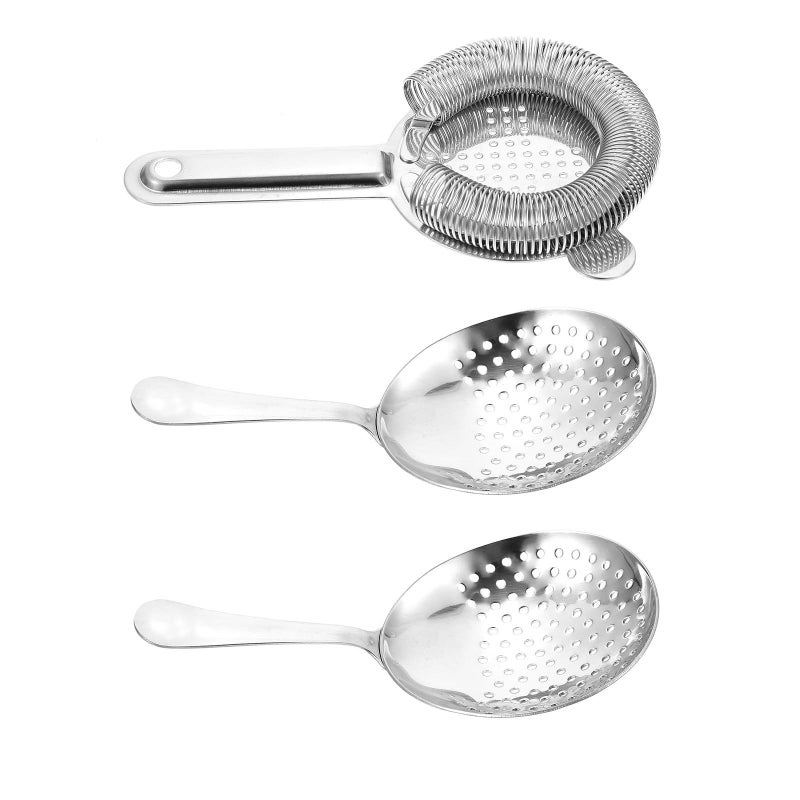 Stainless Steel Cocktail Shaker Set 3Pcs Bartender Tools Bar Mixing Equipment - Image 2