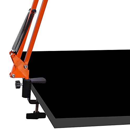 Kadence NB35OR Home Series Microphone Boom Arm Stand | Steel Frame & Smooth Angle Adjustment | Dual-Spring Suspension with 360° Rotation | Desk Clamp Mount for Recording & Online Classes | Orange - Image 5