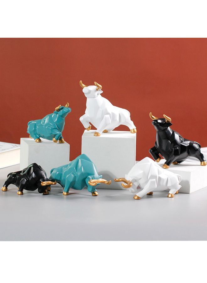 نيبمينينت قطع مزخرفة للزينة على شكل ثيران ، مكونة من قطعتين أخضر سي 11x5x7سم - Image 3