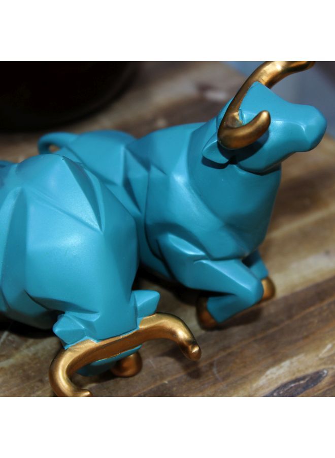 نيبمينينت قطع مزخرفة للزينة على شكل ثيران ، مكونة من قطعتين أخضر سي 11x5x7سم - Image 2