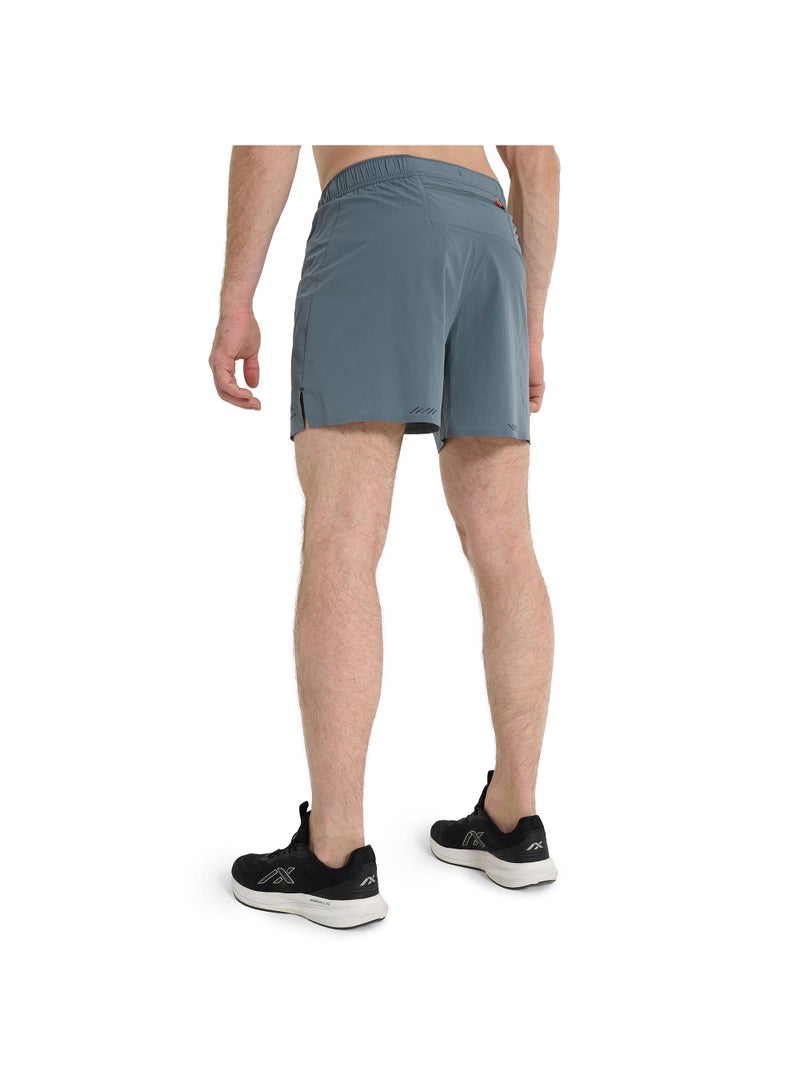 Athlex Men's Running Shorts Freeman Light Grey, Athlex, ATDRY Moisture-Wicking, Reflective Print, Adjustable Waistband, Perforated for Breathability - Image 3