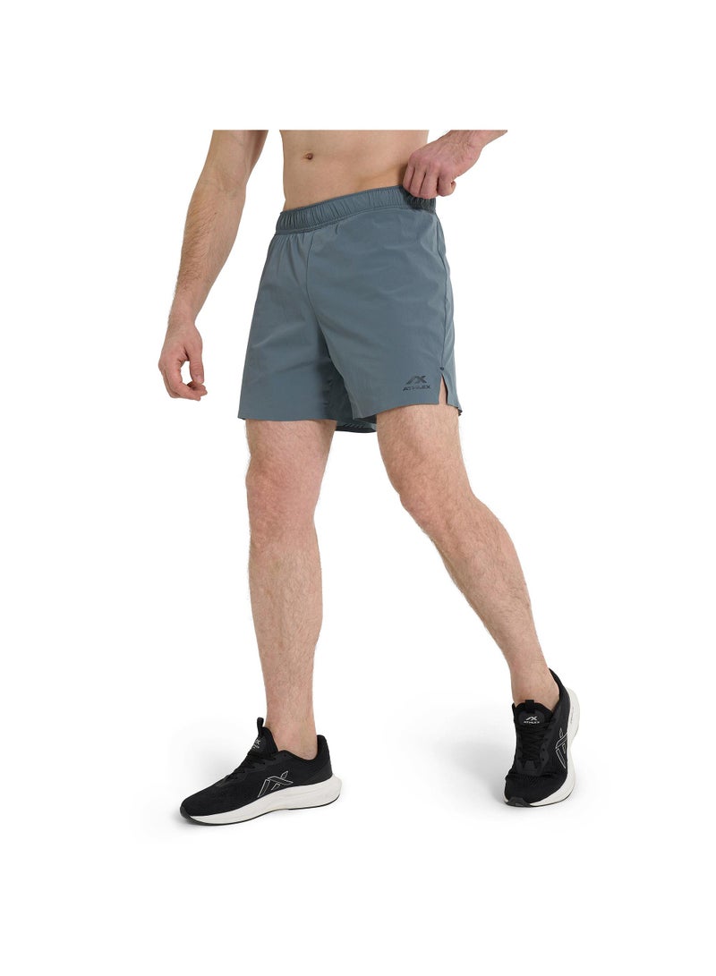 Athlex Men's Running Shorts Freeman Light Grey, Athlex, ATDRY Moisture-Wicking, Reflective Print, Adjustable Waistband, Perforated for Breathability - Image 1