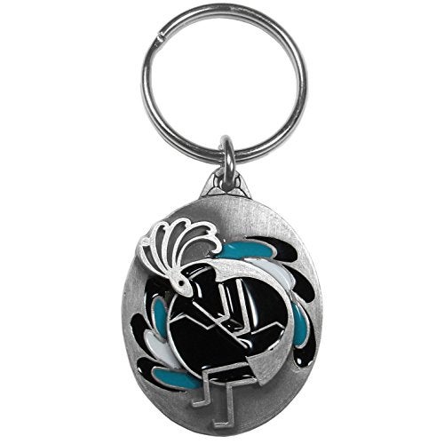 Siskiyou KR169E Automotive Metal Key Chain Koko PILI Enameled Details Pewter - Image 1